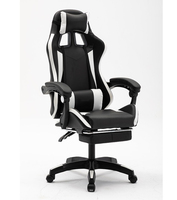 Vente en gros OEM Chaise de jeu ergonomique hauteur réglable en cuir Racing inclinable pivotant Silla Gamer