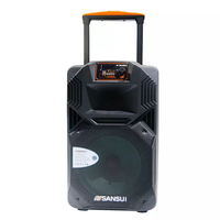 T Enceintes portables d'extérieur Enceintes stéréo sans fil Bluetooth Trolley Enceinte d'extérieur avec lumière Vente en gros
