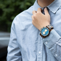 Livraison rapide, logo personnalisé, montres chronographes carrées de luxe en bois, faible MOQ, fabricant d'usine, dropshipping