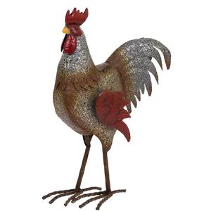 Patung Ayam Jantan logam dekorasi halaman, patung buatan tangan, taman ayam jantan matahari untuk teras luar ruangan - Product Image 1