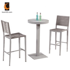 Anti-vieillissement Extérieur <span class=keywords><strong>Bistrot</strong></span> Vintage Petit Déjeuner En Aluminium Corde Comptoir Tabourets de <span class=keywords><strong>Bar</strong></span> - Product Image 3