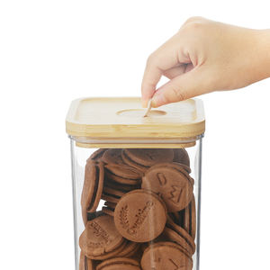 برطمانات بلاستيكية منظم فاخر متعدد الأغراض منظم كبير كبير لتخزين الأرز والمكسرات مع غطاء للمطبخ - Product Image 2