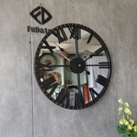 Horloge murale ronde de 120 cm de diamètre, de qualité supérieure, en verre, pour salon, décoration intérieure, vente directe d'usine, dropshipping
