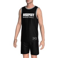Maillot de basket-ball sans manches en maille respirante uniforme d'entraînement à séchage rapide pour les jeux d'extérieur et d'intérieur débardeurs de basket-ball