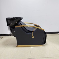 Chaise de shampooing électrique matérielle en cuir Pu de Pvc de siège de Masasge de vibration d'approvisionnement d'usine avec des bols