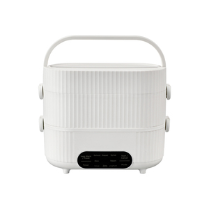 Multifunctional Portable Food Heater Stainless Steel Double-Layer Electric Lunch Box