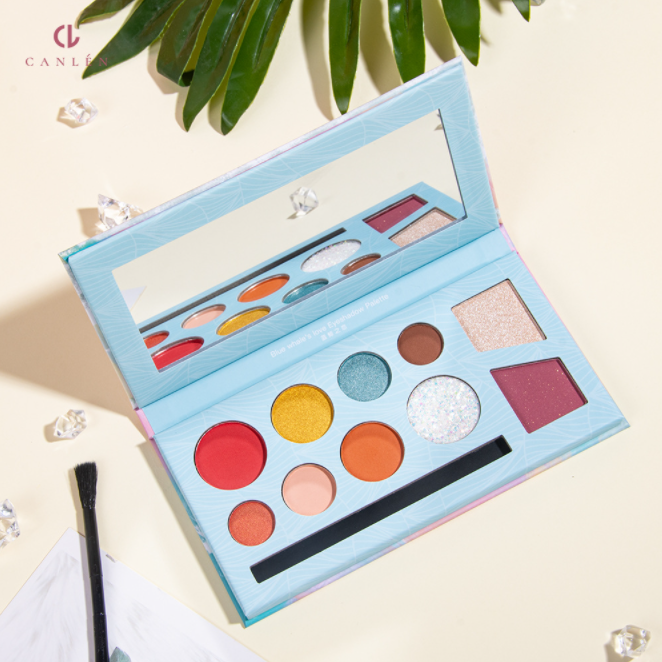 Новое поступление, Палетка натуральных теней для век 10 цветов, яркая палитра теней для век с блестящими бусинами, светлый матовый макияж, оптовая продажа