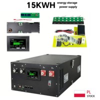 Gabinete de Almacenamiento de Energía de 48V 15kWh para Montaje en Rack, con Inversor Integrado, para Uso Comercial Pequeño, Energía Solar, Disponible en Polonia, UE