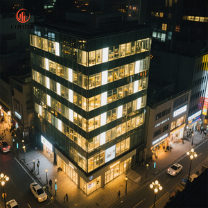 <span class=keywords><strong>Façade</strong></span> à <span class=keywords><strong>double</strong></span> <span class=keywords><strong>peau</strong></span> à économie d'énergie et à réduction de bruit: mur rideau en alliage d'aluminium direct d'usine pour halls et façades extérieurs - Product Image 1