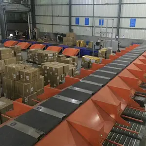 High Speed Weight Scanning Machine Warehouse Parcel Express Logistics Parcels Box Cross Belt Sorter Sorting Line System