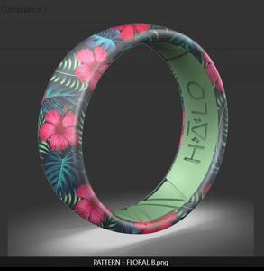Cincin jari silikon dua warna kustom hadiah pernikahan silikon dua warna cincin silikon - Product Image 2