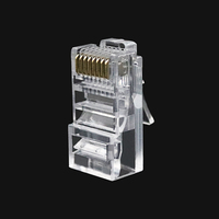 Conector Modular RJ45 8P8C Personalizado, Conector UTP Pass Through Eazy Cat6, Conector RJ45 Cat6 UTP
