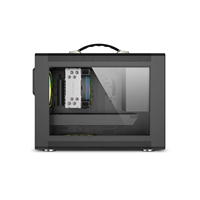 Zeromaster Desktop Mini Computer Case PC Cabinet Computer Micro ATX Mini ITX Case Gaming Case Tempered Glass Portable PC Stock