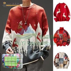 Pulls de Noël pour hommes, pulls d'occasion pour hommes, vêtements d'occasion, balles de vêtements usagés - Product Image 5