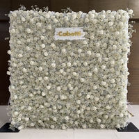 KCFW-208 mur de fleurs pour bébé, hortensia, mur de fleurs pour vacances, décor mural, arrière-plan Photo, Arrangement Floral