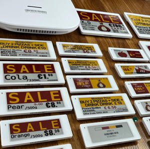 ป้ายราคาอิเล็กทรอนิกส์แบบดิจิตอล 2.4Ghz ระบบ E-Paper ESL EAS สำหรับร้านค้าสินค้าหรูหรา โมดูลอิเล็กทรอนิกส์สี่สี - Product Image 1