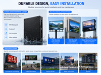Écran d'affichage publicitaire LED extérieur P4 P5 fixe, étanche IP65, taux de rafraîchissement 7680Hz, panneau d'affichage numérique mural LED