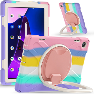 Custodia per Tablet in Silicone per Bambini con Supporto e Porta Penna per <span class=keywords><strong>Lenovo</strong></span> <span class=keywords><strong>M10</strong></span> <span class=keywords><strong>HD</strong></span> 3a Gen 10.1 Pollici 2022 TB-328F - Product Image 2