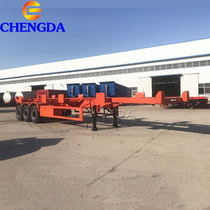 Nuevo Semirremolque Esqueleto Cimc de Acero de Alta Resistencia <span class=keywords><strong>con</strong></span> 3 Ejes, Grúa para Camiones, <span class=keywords><strong>Portacontenedores</strong></span> de 20 y 40 Pies, Cargador Lateral, 25-30T - Product Image 5