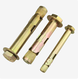 Stalen vloeruitbreiding Zeshoekige behuizing Zilver gegalvaniseerd Binnenuitbreidingsbout Leuning Speciale uitbreidingsschroef M6-16 Draad 12 mm - Product Image 1