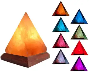 Fabrik exportiert Nacht beleuchtete hand gefertigte Kristalle als Geschenk, das dekorative Felsen herzförmige Himalaya-Salz lampe gibt