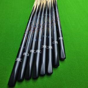 Taco de billar Black Eight de 145 pulgadas en 1 pieza, con culata de madera blanca y ébano, taco de snooker duradero. - Product Image 2