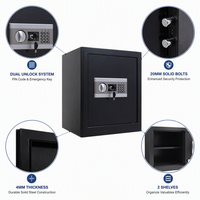 Caja Fuerte Digital Electrónica de Diseño Moderno, Gabinete de Seguridad de Acero Resistente a Perforaciones para Soluciones de Almacenamiento en Hoteles y Oficinas