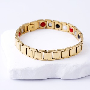 Pulsera Magnética <span class=keywords><strong>de</strong></span> Energía al por Mayor para Hombre, <span class=keywords><strong>de</strong></span> <span class=keywords><strong>Acero</strong></span> <span class=keywords><strong>Inoxidable</strong></span> y Titanio, Antiestática, Tipo Correa <span class=keywords><strong>de</strong></span> Reloj, Joyería <span class=keywords><strong>de</strong></span> Moda - Product Image 1