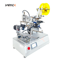 YIMUPACK YM140 Applicateur semi-automatique d'étiquettes rondes pour enveloppes de table Étiqueteuse manuelle Étiqueteuse conique de bouteilles