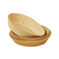 100 pièces de doublures carrées jetables en papier sulfurisé non blanchi, écologiques, imperméables, anti-graisse, résistantes au four et compatibles friteuse à air, pour 4,5-8 Qt