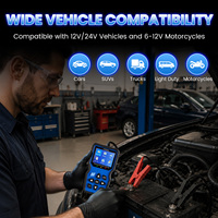 Escáner OBD2 2 en 1 UDIAG CR810 y Probador de Batería para Autos y Camiones de 12V/24V, Lector de Códigos OBDII Completo, Herramienta de Diagnóstico del Sistema Eléctrico