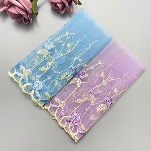 Lưới Vải Thêu Ren Trang Trí Cho Buổi Tối Ăn Mặc, Hoa Thiết Kế Polyester Ren Cho Búp Bê Đồ Chơi Trang Trí - Product Image 5