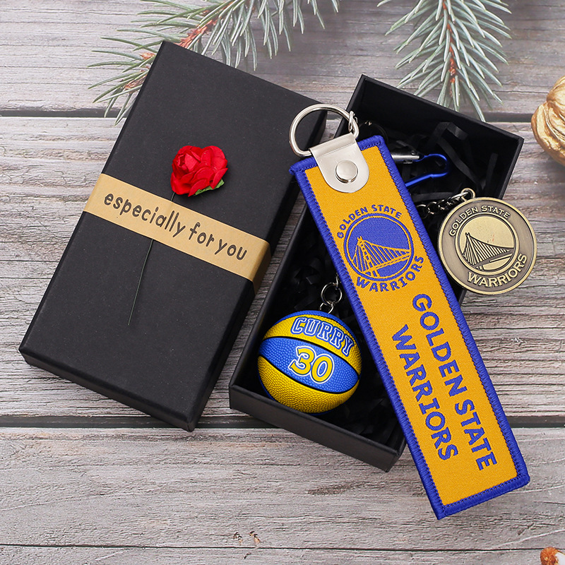 Curry basketball card fabric-blue hanging gift box