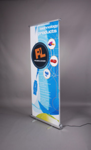 Nhôm Điện Di Chuyển Hiển Thị, Cuộn Pop Up Đứng Banner - Product Image 4