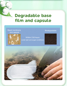 Băng Vệ Sinh Siêu Mỏng 100% Cotton Hữu Cơ Và Không Clo Băng Vệ Sinh Băng Vệ Sinh Có Thể Phân Hủy Nhãn Hiệu Riêng - Product Image 2