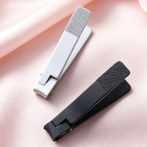 Coupe-ongles anti-éclaboussures à bouton-poussoir, en acier inoxydable, à grande ouverture, pour usage domestique quotidien - Product Image 1