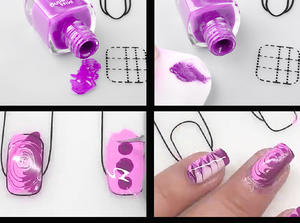 Plantilla enrollable <span class=keywords><strong>para</strong></span> decoración de uñas, hojas de entrenamiento, esterilla de práctica de uñas de silicona acrílica Flexible - Product Image 5