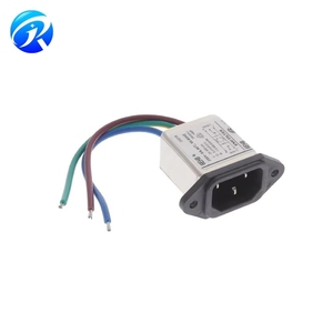 BOM Service 6609013-3 Power Entry Connector <strong>H</strong> Corcom Series Receptacle Male Blades IEC 320-C14 Panel Mount Flange 66090133 - Product Image 1