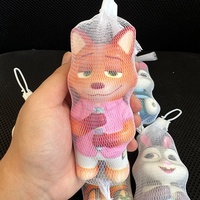 Weixi Grande Peluche Sensorielle en EVA Zootopia 2, Jouet Anti-Stress à Presser, Poupée Judy Nick Amusante pour Jeunes Unisexe