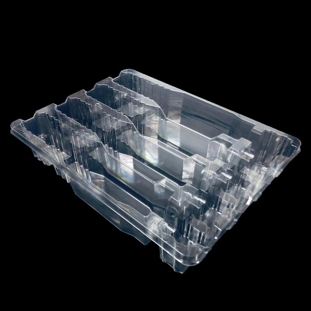 MINXING Disposable Recyclable PP/PS Plastic Custom Made Electronic Mobile Phone Blister Tray with Cavities