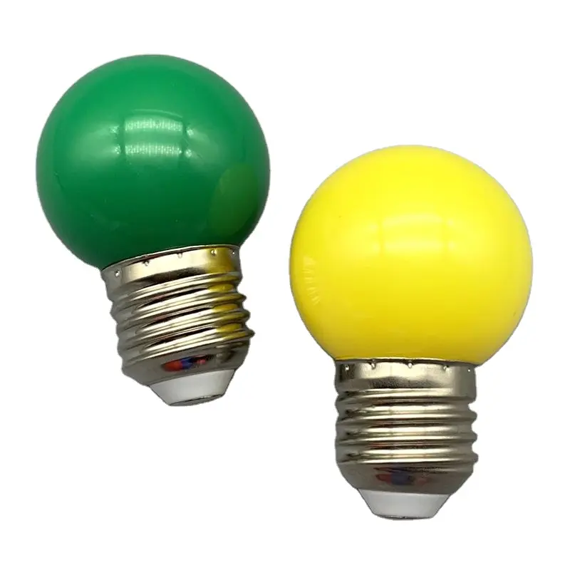 G45LEDゴルフボール丸型赤青黄緑オレンジ白ピンクカラフルなガーデンストリング電球