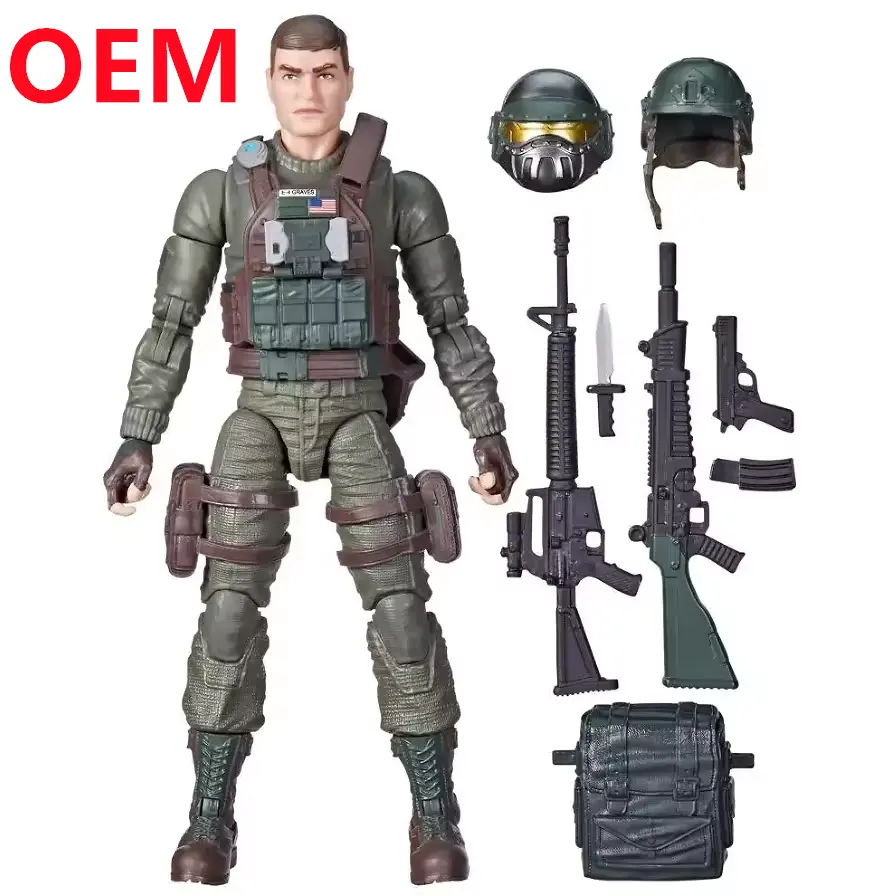 Custom kids plastic toy OEM Custom plastic toy soldiers OEM collectible action figure plastic toy for kids