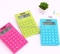 Calculatrice de poche 10 chiffres de haute qualité, ultra-mince, alimentée par énergie solaire et double source d'alimentation, avec logo personnalisé, en caoutchouc, pile AAA