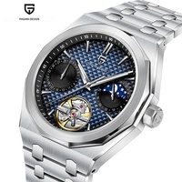 Montre Pagani Design pour homme, nouvelle montre calendrier, phase de lune, étanche, entièrement automatique, mécanique, acier inoxydable, modèle PD-YS036