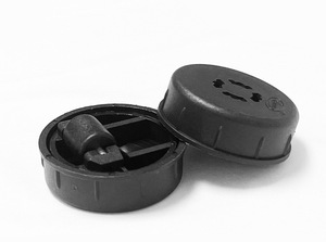 Roulettes silencieuses intégrées dissimulées, mini-roulettes pivotantes en plastique noir avec frein de blocage total pour meubles et chaises de bureau - Product Image 4