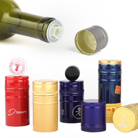 Sceller les bouchons inviolables en plastique couvercle en aluminium couvercle à vis en métal 31.5*24mm bouchon d'huile d'olive avec plastique