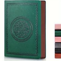Bible personnalisée en cuir PU à couverture rigide - Édition cadeau - Cahier ligné cousu