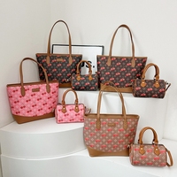 MAY ZOO – Sac à main décontracté multi-pièces en PU pour femme, personnalisable, de marque de luxe, avec fermeture éclair, grand format – Fabrication originale