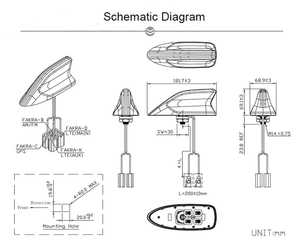 Personalizable impermeable vehículo 4G + GPS + FM/AM <span class=keywords><strong>Mimo</strong></span> antena combinada forma de aleta de tiburón - Product Image 2