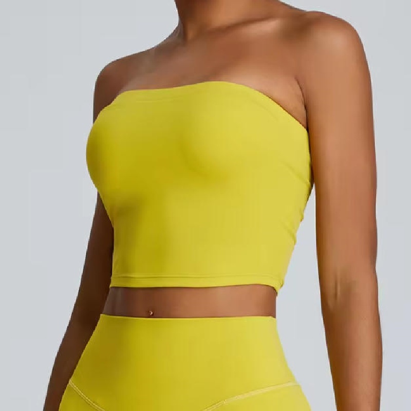 Seamless Womens Spaghetti Strap Sportswear Gym Yoga Sports Crossed Back Tops Bra Fitness for Women women's gym tank top
